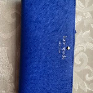 Kate Spade full sized royal blue wallet